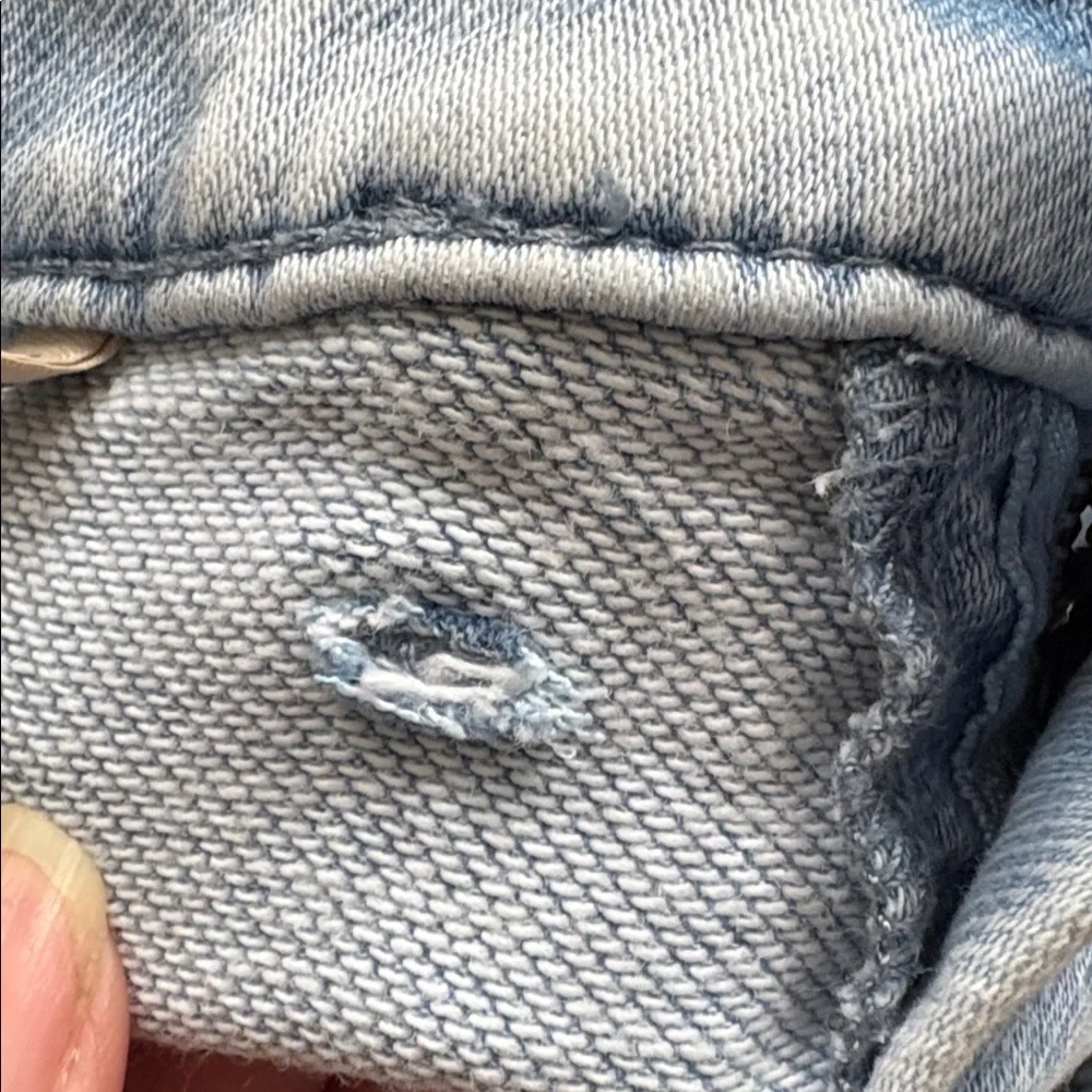 Faherty stretch terry patch pocket blue flare jeans retro hipster festival 26 - Picture 10 of 11